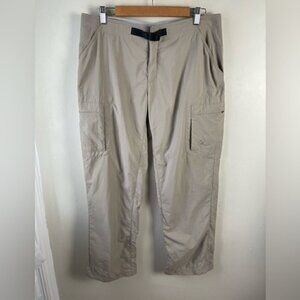 Mountain Hardwear beige women’s outdoor belted hiking pants size 12
